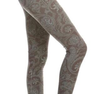 Elegant Paisley Print Leggings